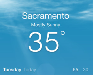 Sacramento Temperature